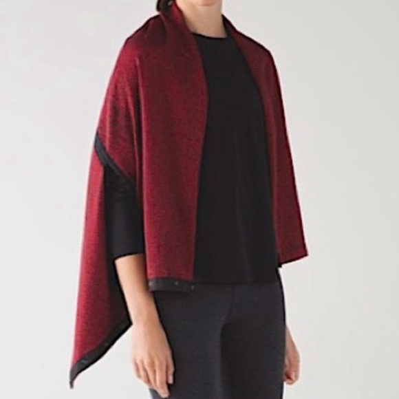 lululemon athletica Accessories - NWT Lululemon Vinyasa Wrap in Running Luon Spray Jacquard True Red Black